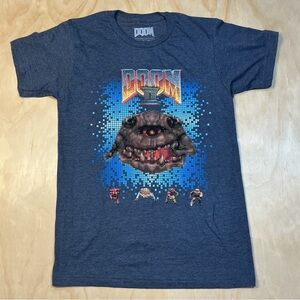 Doom Graphic T-Shirt in Blue